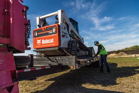 skid steer trailer reacking|skid steer pull on loading.